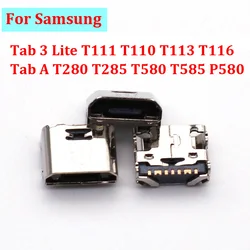 10pcs 7PIN Micro USB Charger for Samsung Tab 3 Lite T111 T110 T113 T116 Tab A T280 T285 T580 T585 P580 Charging Connector Port