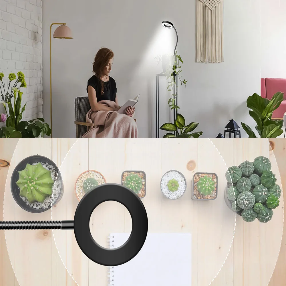 멋진 LED 전체 스펙트럼 식물 램프, 양방향, 화분 램프, 조광 타이밍.