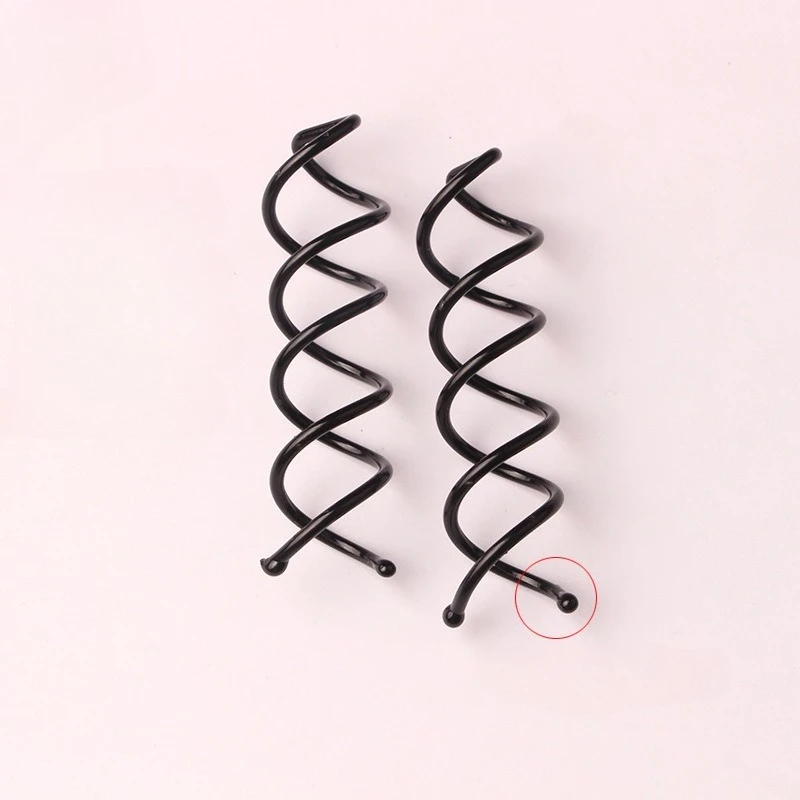 Simple hairdressing tools, ball head, invisible spiral clip, bud head, hair reel, rotating modeling, wholesale