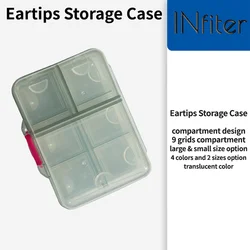 Storage Case for Ear Tips Large & Small Eartips Case Ear Tips Case Holder Super Large Earcups Eartips Sotrage Case Earplugs Case