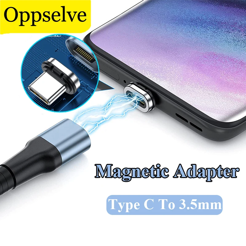 

USB Type C To 3.5mm Female Headphone Jack Magnetic Adapter USB C To 3.5 Aux Audio Cable Connector For Samsung Huawei Xiaomi