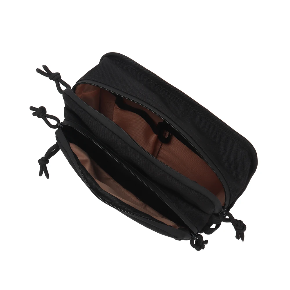 Waterproof Motorcycle Handlebar Bag 3 Compartments Handle Bar Bag for Harley Dyna Softail M8 Sportster Universal Pouch