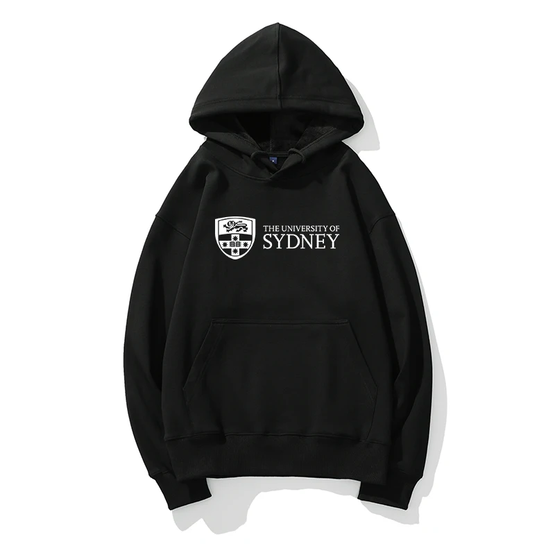 

University of Sydney, Australia Solid Hoodies Fashion Thicken Sweatshirts High Quality Trend Men Women's Sweatshirt Casual Y2k