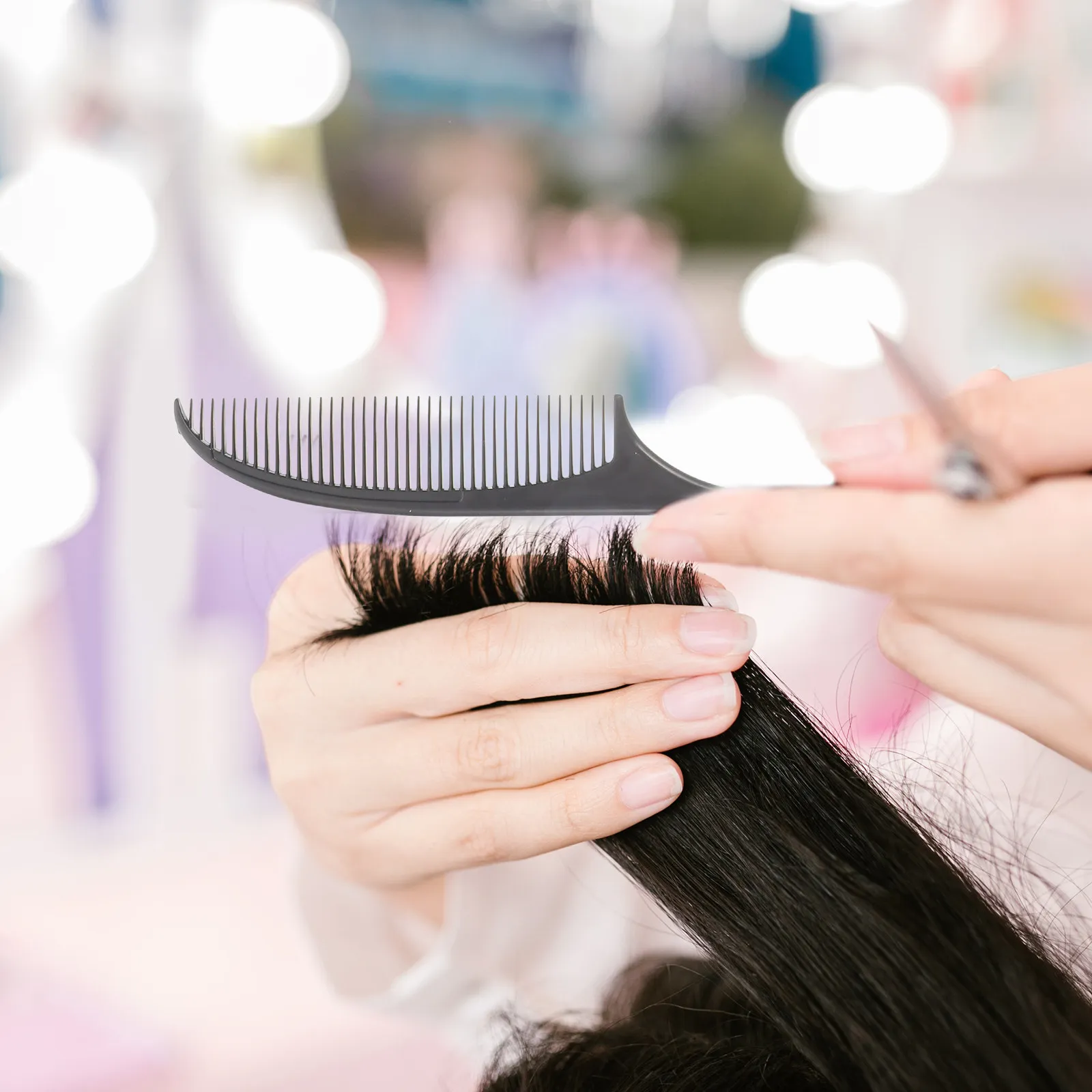 

4Pcs Pin Tail Comb Anti-Static Hair Styling Comb Set Hairdressing Tool for Natural Black Fine Thick Curly Hair Detangling