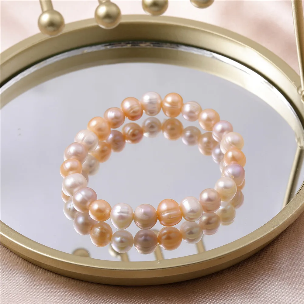 Natural Freshwater Pearl for Women 2022 Luxury Trendy Bracelets Exquisite Temperament Bead Delicate Pearl Bracelet Jewelry Gift