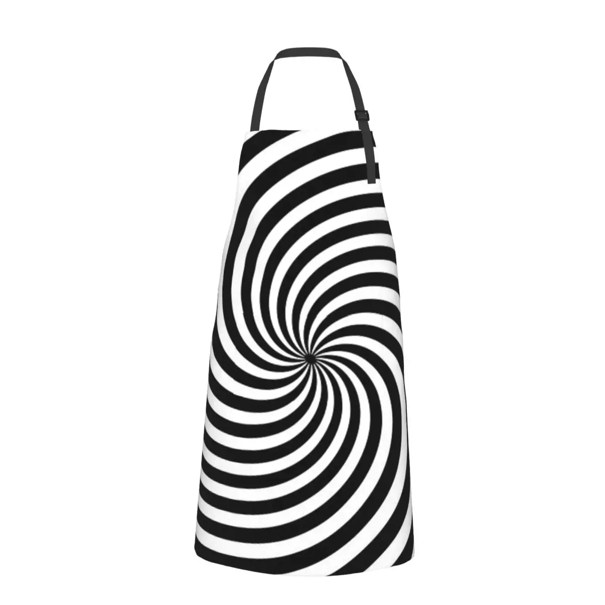 Black And White Adjustable Waterproof Apron with Pockets for Adults - Heavy-Duty Kitchen and Workshop Apron for Everyday Tasks