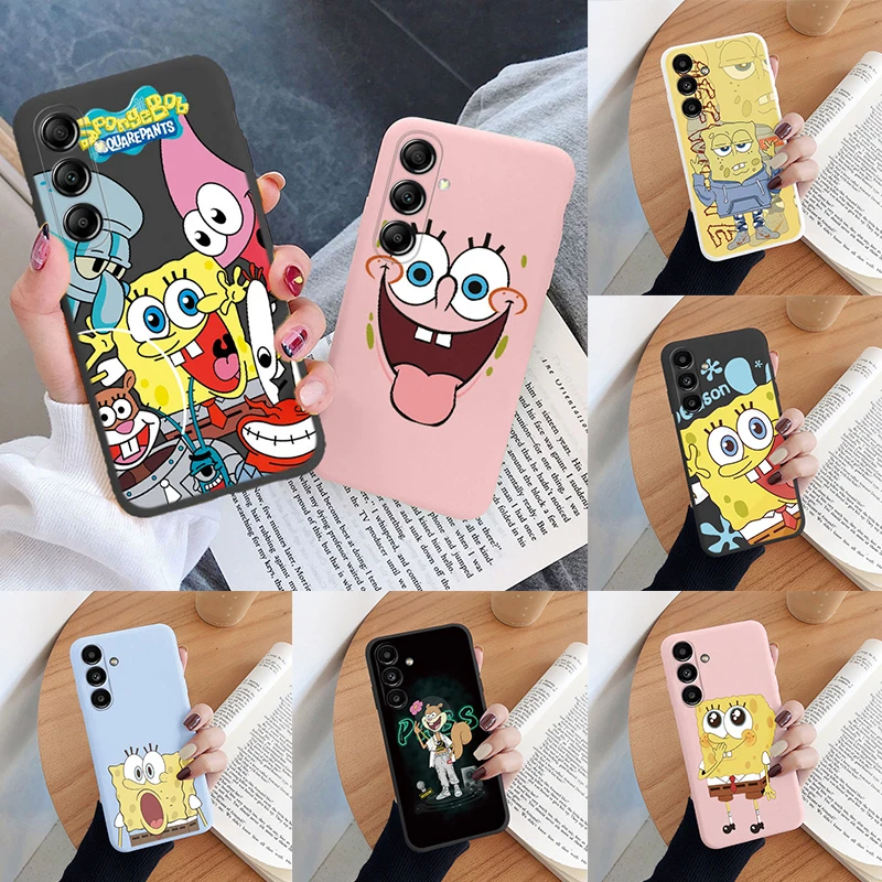 Dla Samsung Galaxy S23 FE Shell S 23 FE etui na telefon kreskówka Spongebob Patrick gwiazda Funnuy Boy Fundas dla Samsung S23FE Coque Capa