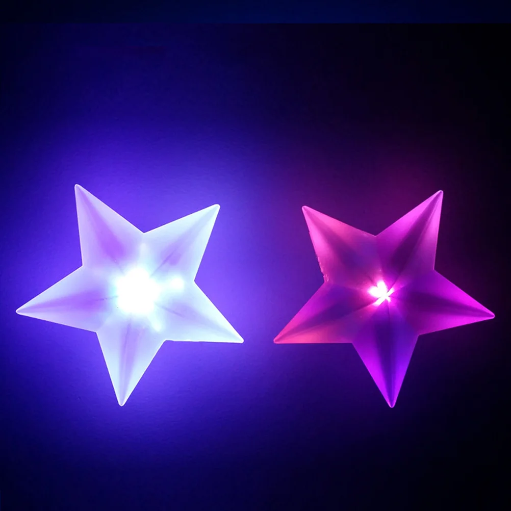 

10Pcs LED Star Night Light Seven Color Changing Glow No Glare Safe Energy Saving for Kids Room Bedroom Nursery Decor Star Light