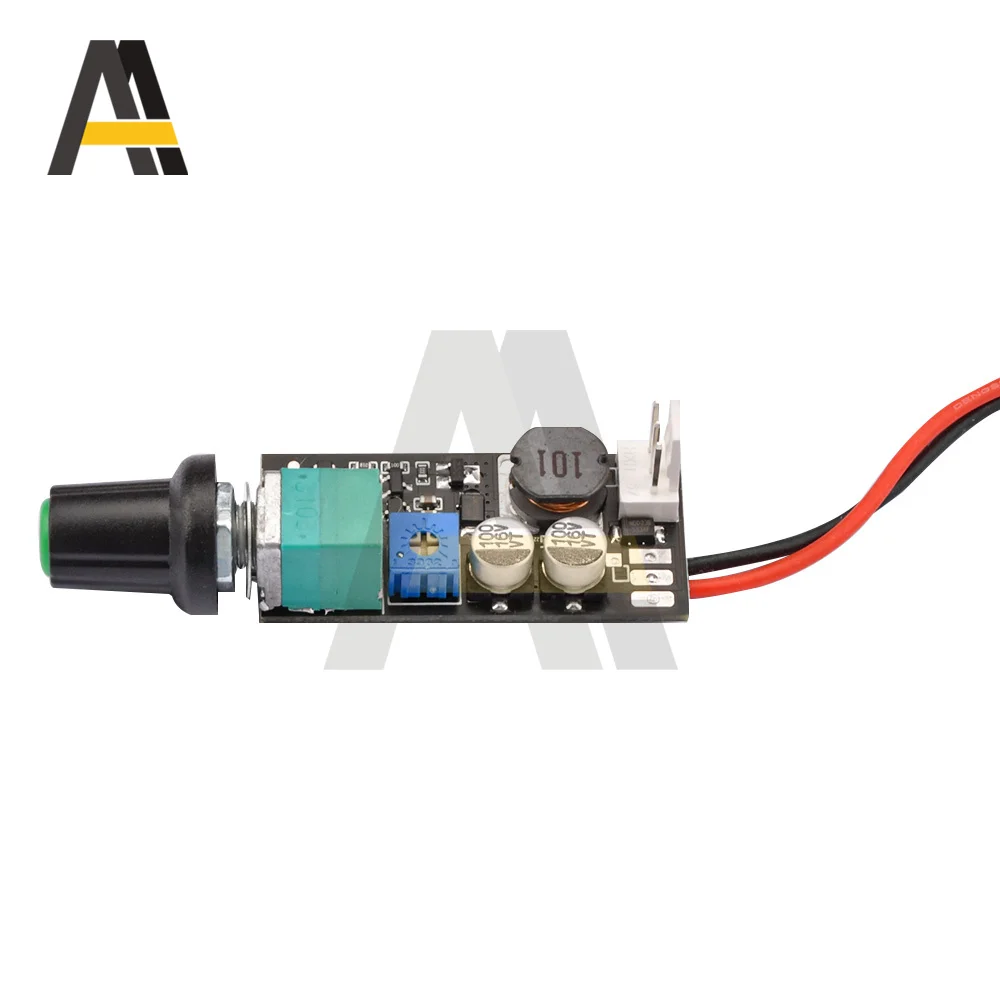 1A 2A 2-3 drutu regulator prędkości wiatraka DC5-12V 4 drutu wentylator PWM regulator prędkości wiatraka płyta kontrolera z pokrętło przełącznika wentylatora regulacja prędkości moduł