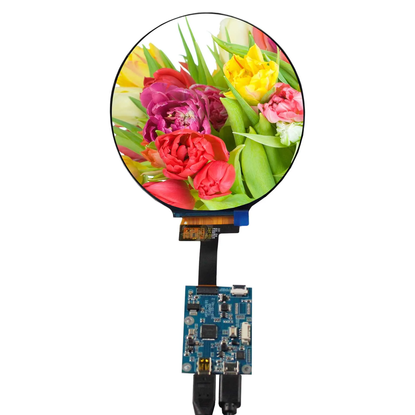 Lcd Display Panel 31Pin Mipi Tft Lcd Screen Display 4Inch 720X720 Round Lcd Screen Module With Usb Driver Board