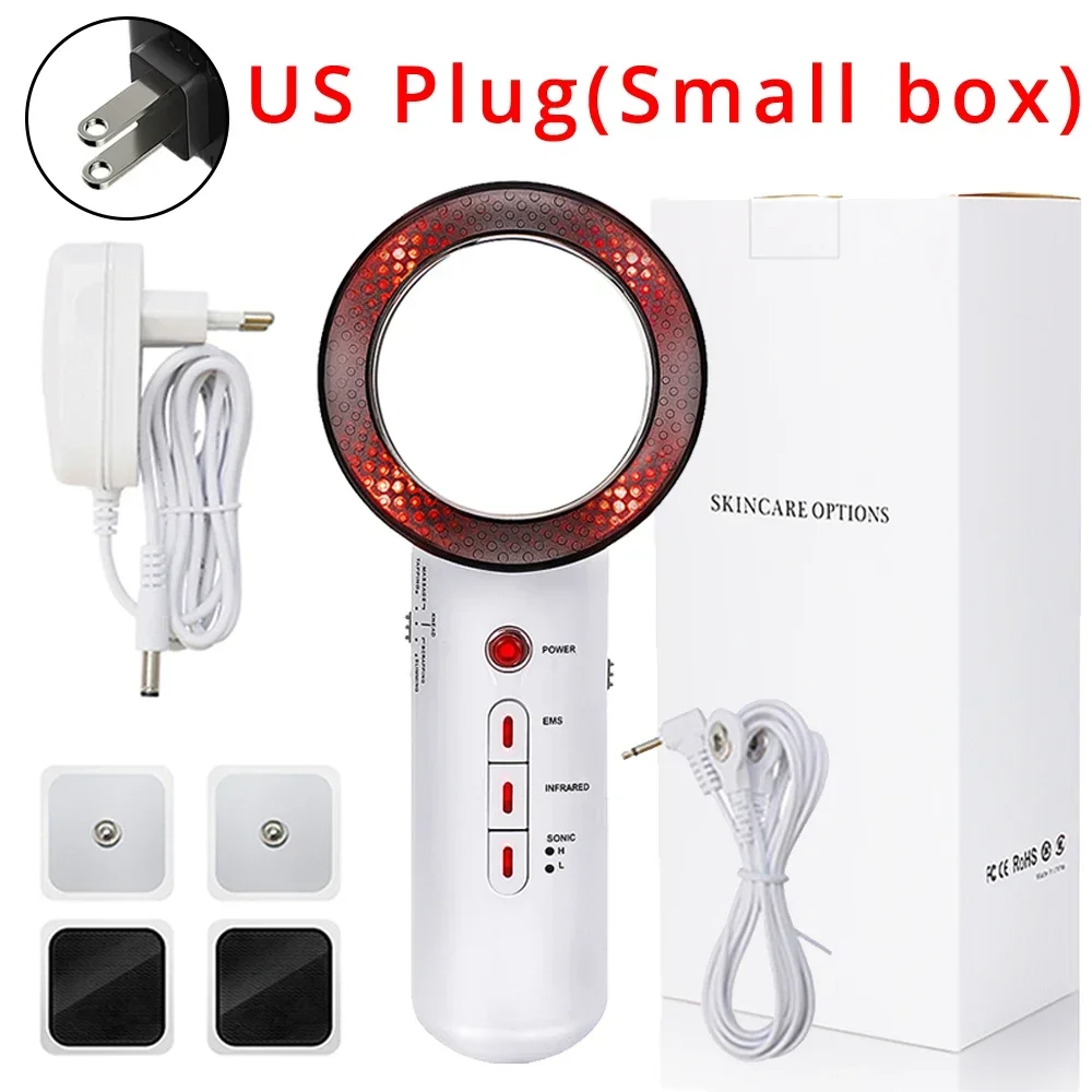 NONE Ultraschall 3 in 1 Kavitation EMS Abnehmen Massagegerät Fatburner Cellulite Hautpflege Infrarot Fettentfernung Therapie Schönheitsgerät 4