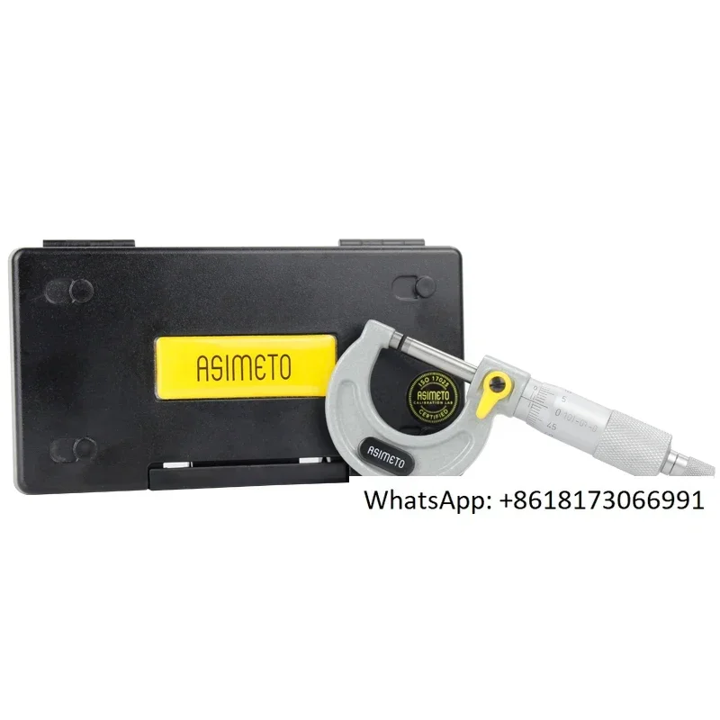 

Импортный высокоточный микрометр Andu для измерения внешнего диаметра, микрометр для измерения толщины стенки резьбы, точность 0.001