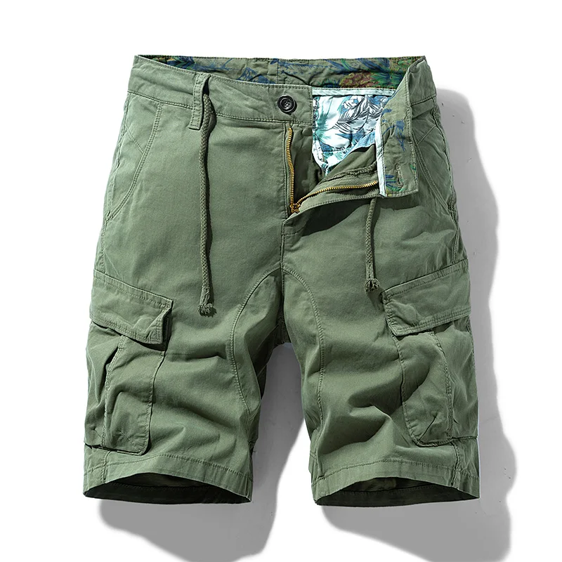 Sommer neue Herren Baumwolle Cargo Shorts Männer Mode lässig Multi Taschen taktische Shorts Outdoor Jogger Bermuda feste Shorts männlich