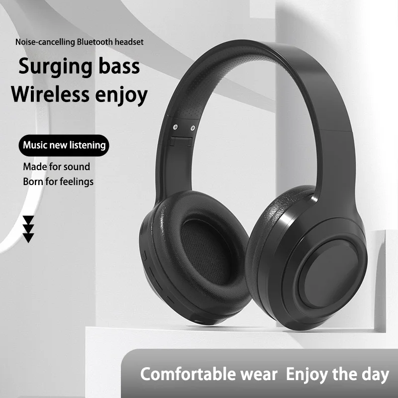 Wireless Headset Bluetooth 5.3 HiFi Stereo Earphones Noise Cancelling Gaming Headband Foldable with Mic Sport Earbuds 2026 New