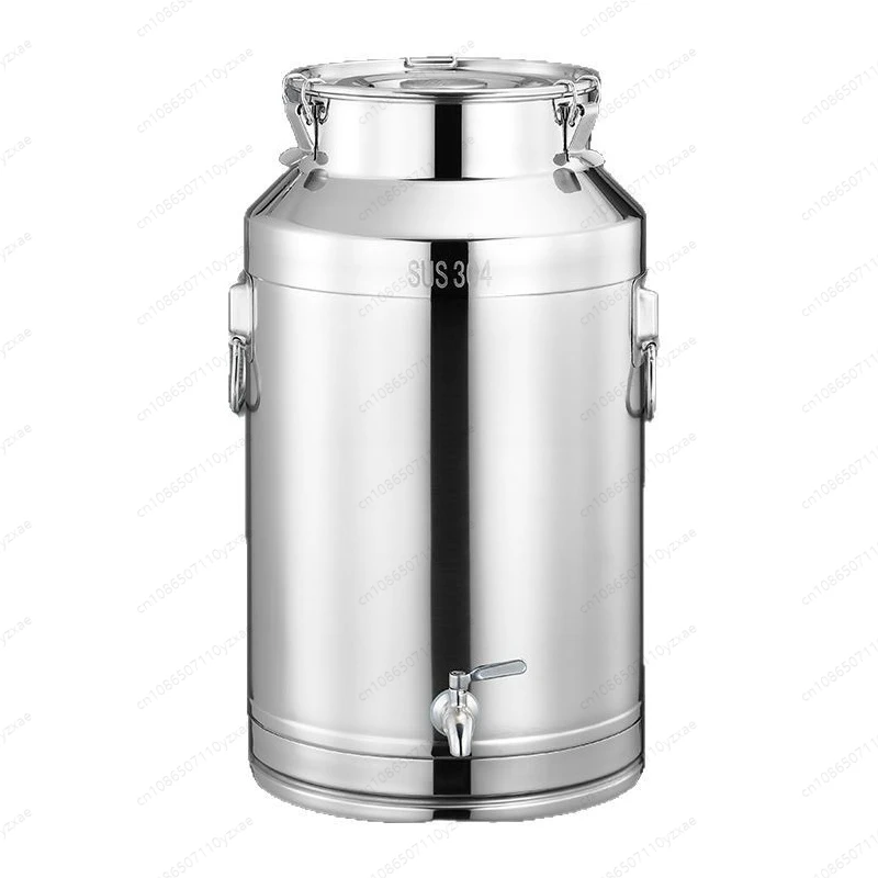 

Stainless steel 304 faucet sealed tank thickened oil milk barrel connected to wine transportation