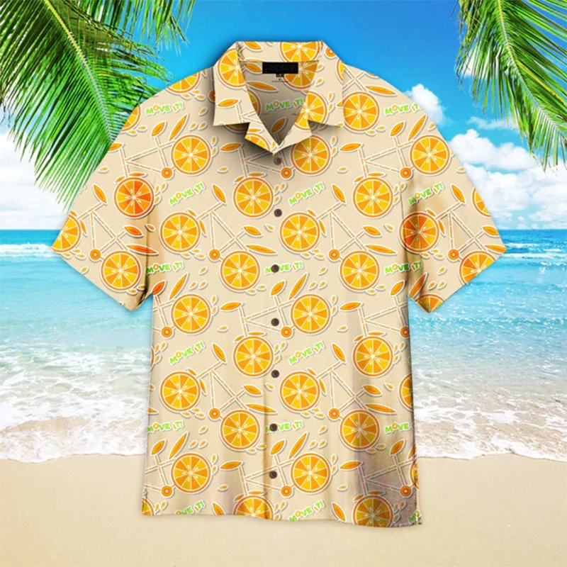 New 2024 Summer Hawaii Shirt Hawaiian Holiday Flower 3D Print Fashion Harajuku Beach Travel Camisa Casual Oversized Blouse Lapel