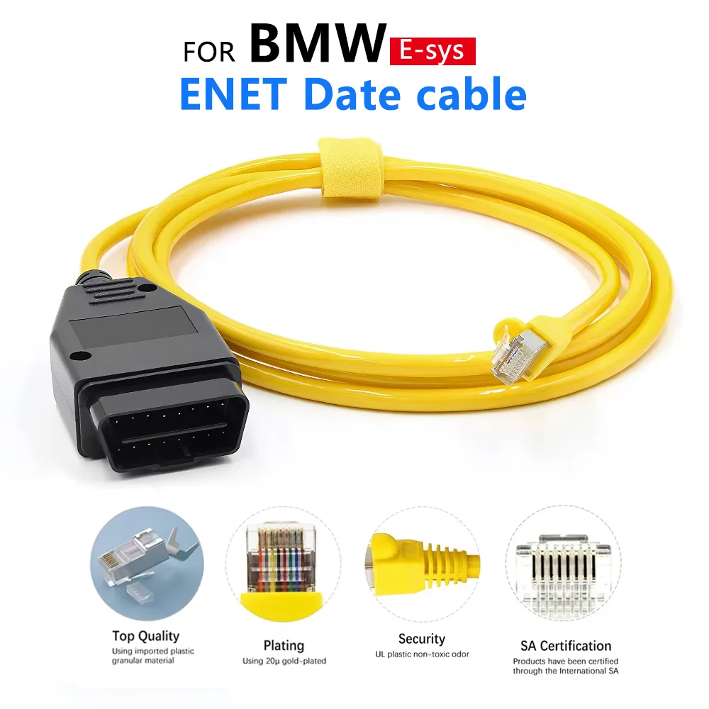 

Высококачественный кабель ESYS ENET для BMW F-serie, обновление скрытых данных, ICOM, программист ECU, автомобильный сканер OBD2, диагностический инструмент