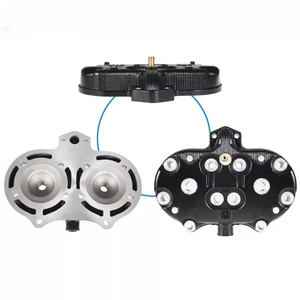 T45C_64mm 2GU-11111-00 Детали двигателя мотоцикла Головка блока цилиндров для Yamaha Banshee YFZ350 1987-2006 YFZ350SE YFZ350LE YFZ350SP