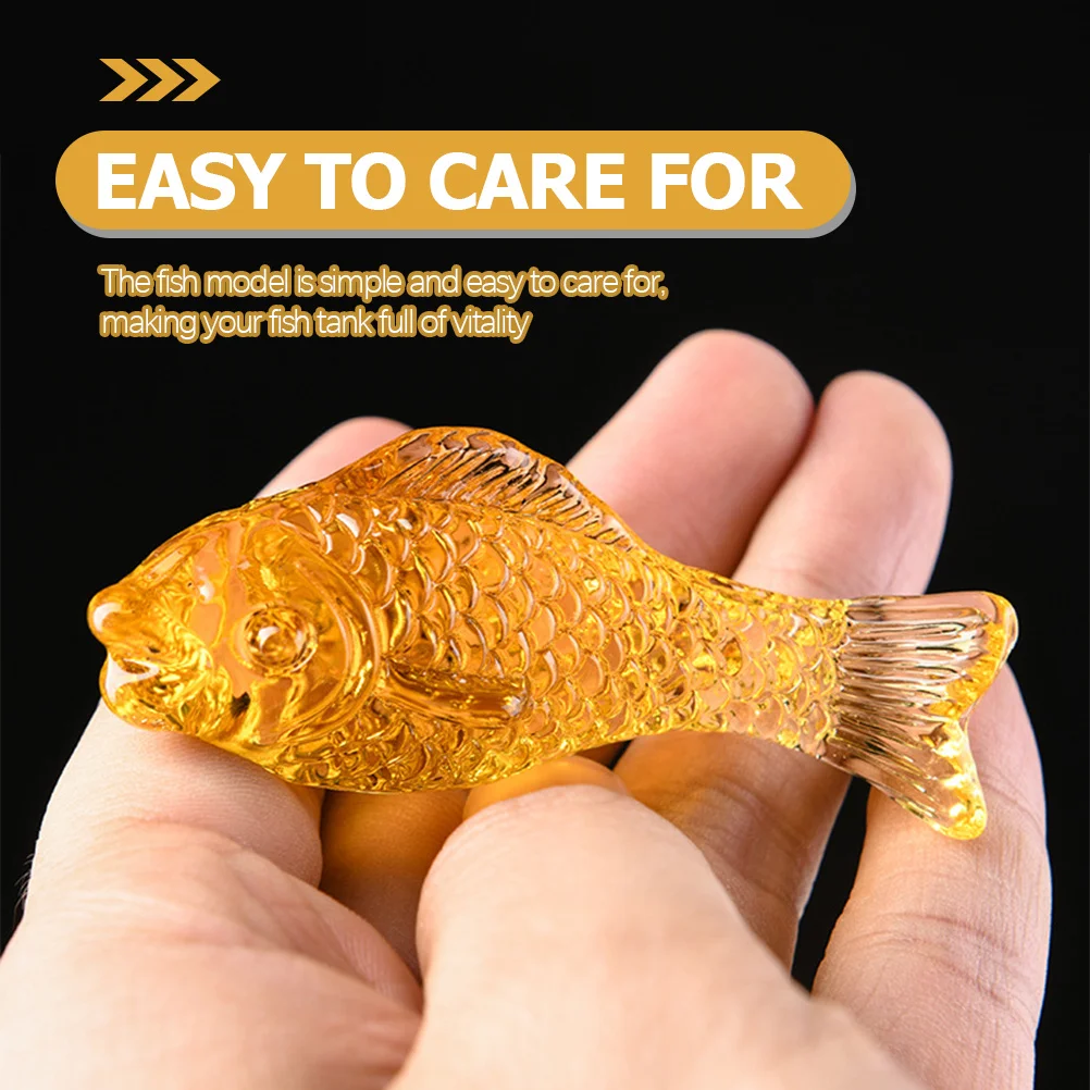 

7 Pcs Fish Tank Accessories Realistic Fake Small Aquarium Accessory Decor Glass Crafts