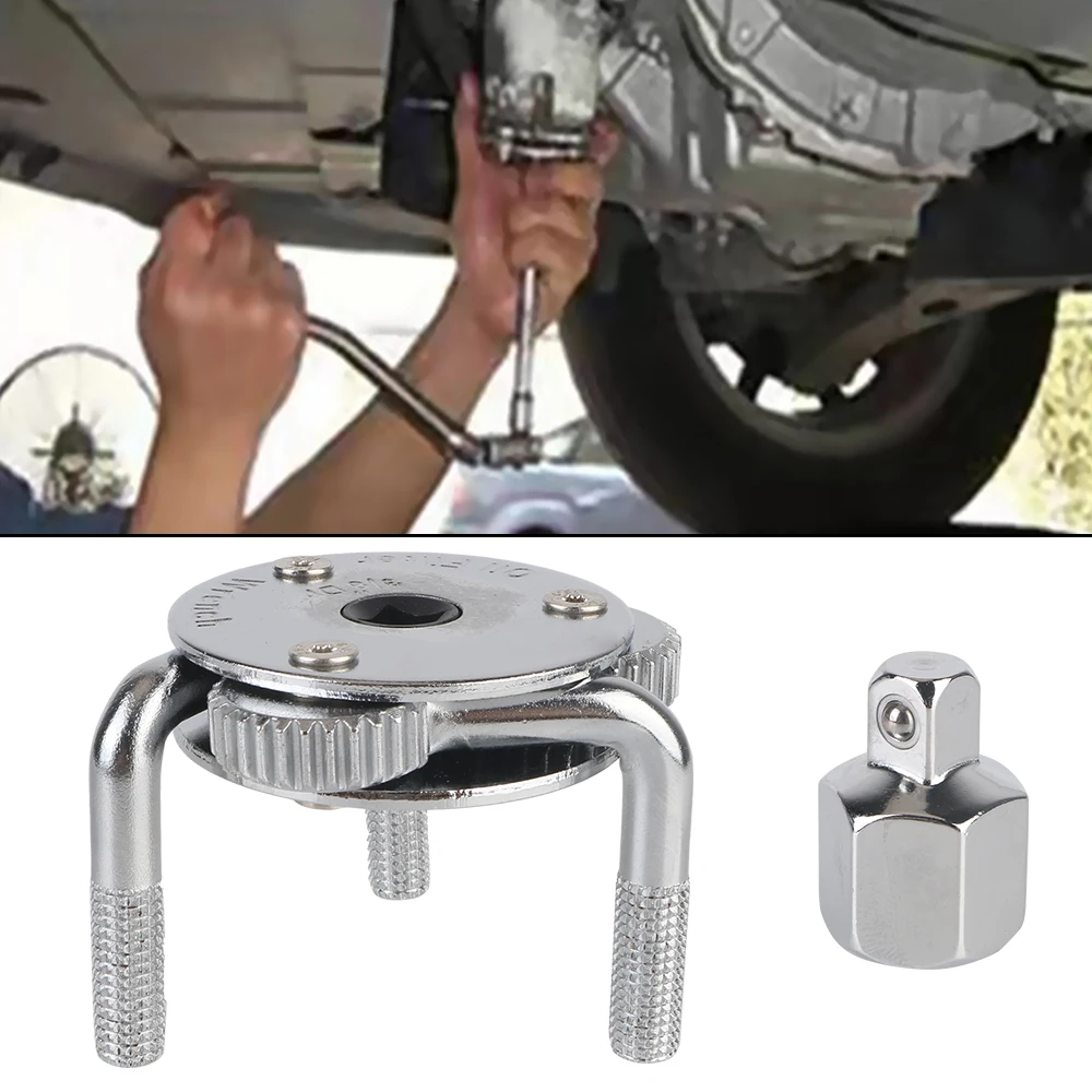 

Spanner Remover 3 Jaws 2 Ways Oil Filter Wrench Repairing Tool Auto Car Tool Universal Adjustable