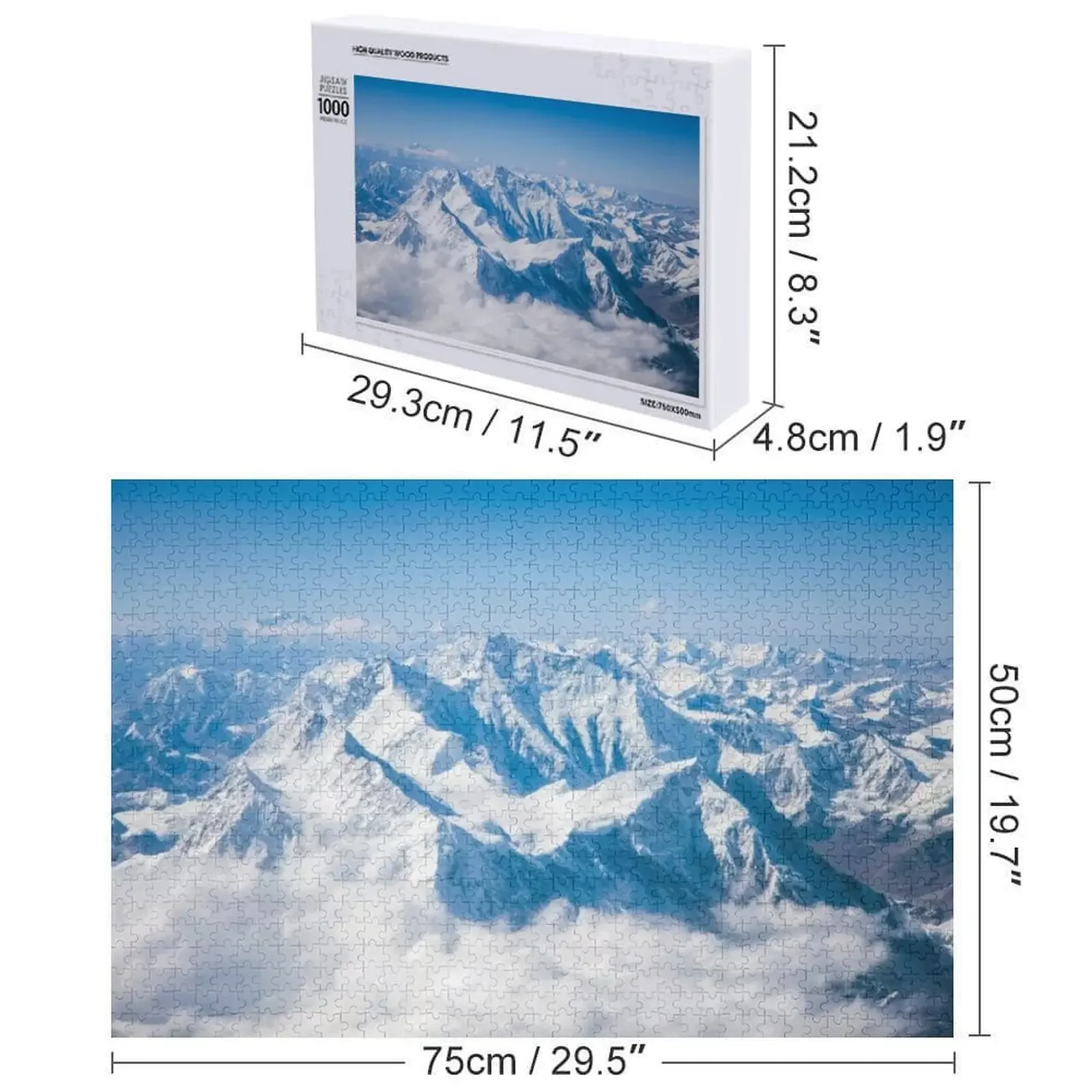 에베레스트 산 지그소 퍼즐 나무 이름 맞춤 선물 게임 어린이 맞춤형 장난감 퍼즐