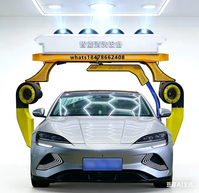 360-Degree cleaning of non-contact automatic car washing machine, suitable for personal entrepreneurial car washing projects