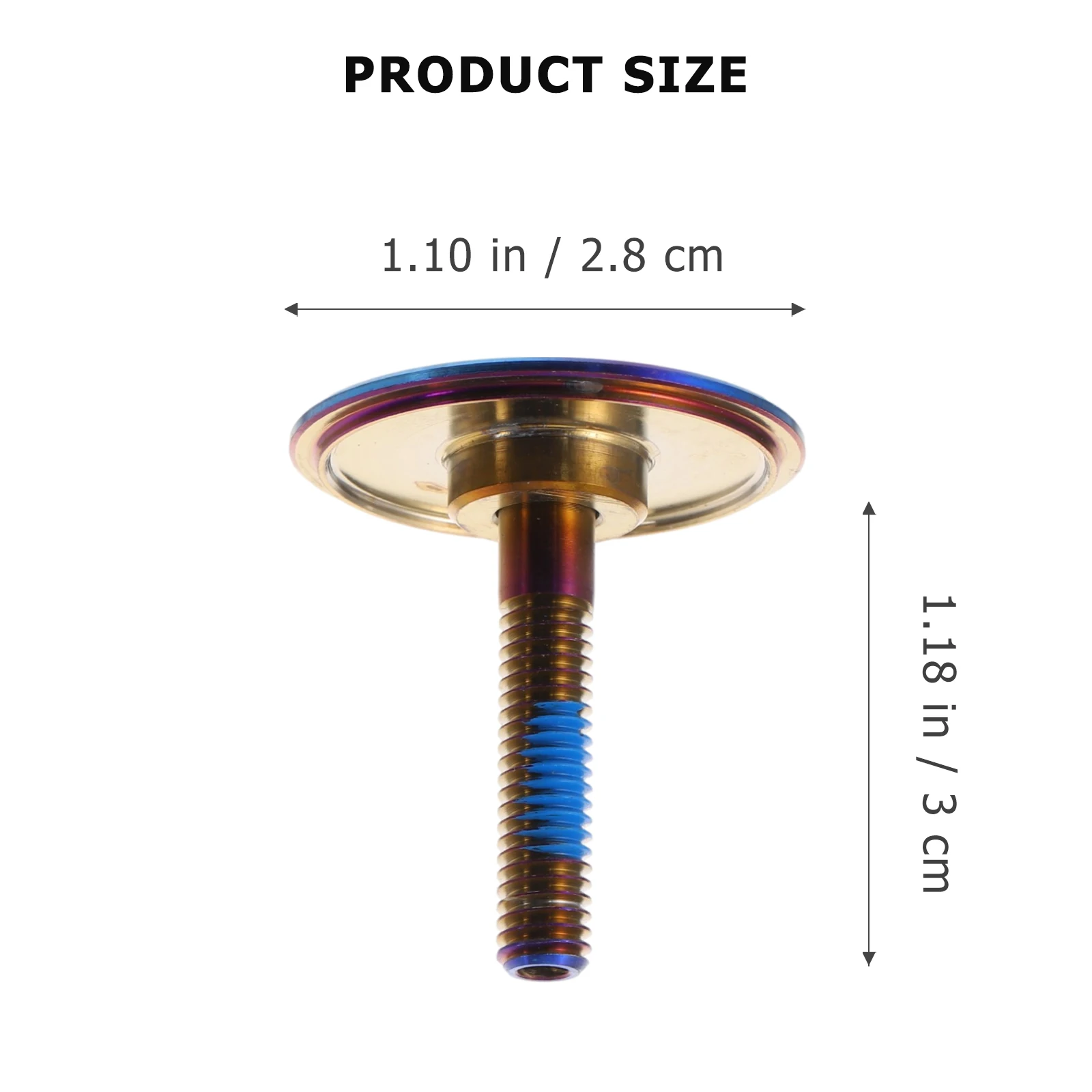 

1Set Durable Titanium Alloy Bike Bowl Cover Front Fork Stem Cap Pressure Resistant for Road Mountain Bike Cap Bowl Cover