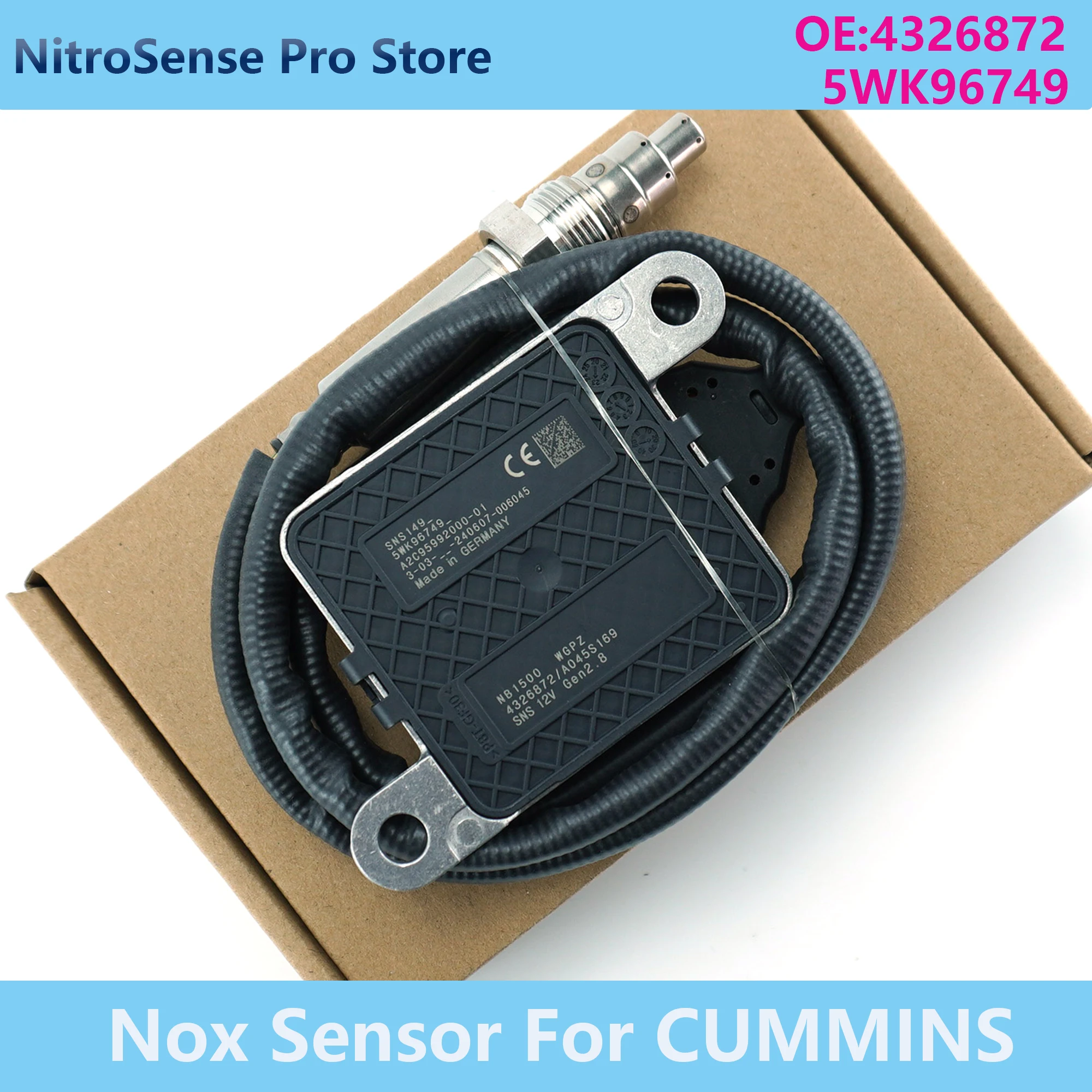 

Новый датчик оксида азота (NOx) 4326872 5WK96749 5WK9 6749 для CUMMINS ISX 15.0 ISX 11.9 2013-2018