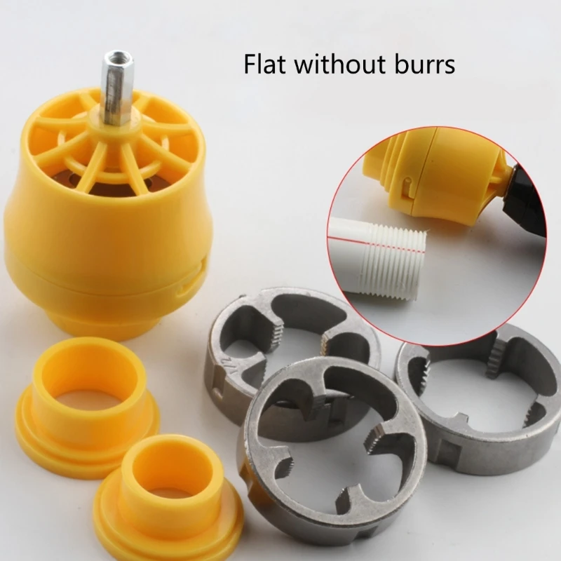 Strumento completo per filettatura tubi in PVC Filettatrice per tubi connessione perfetta dei tubi nelle