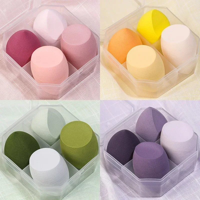 4Pcs Makeup Sponge Blender Beauty Egg Cosmetic Puff Powder Foundation Sponges Puff Women Make Up Accessories Beauty Tools