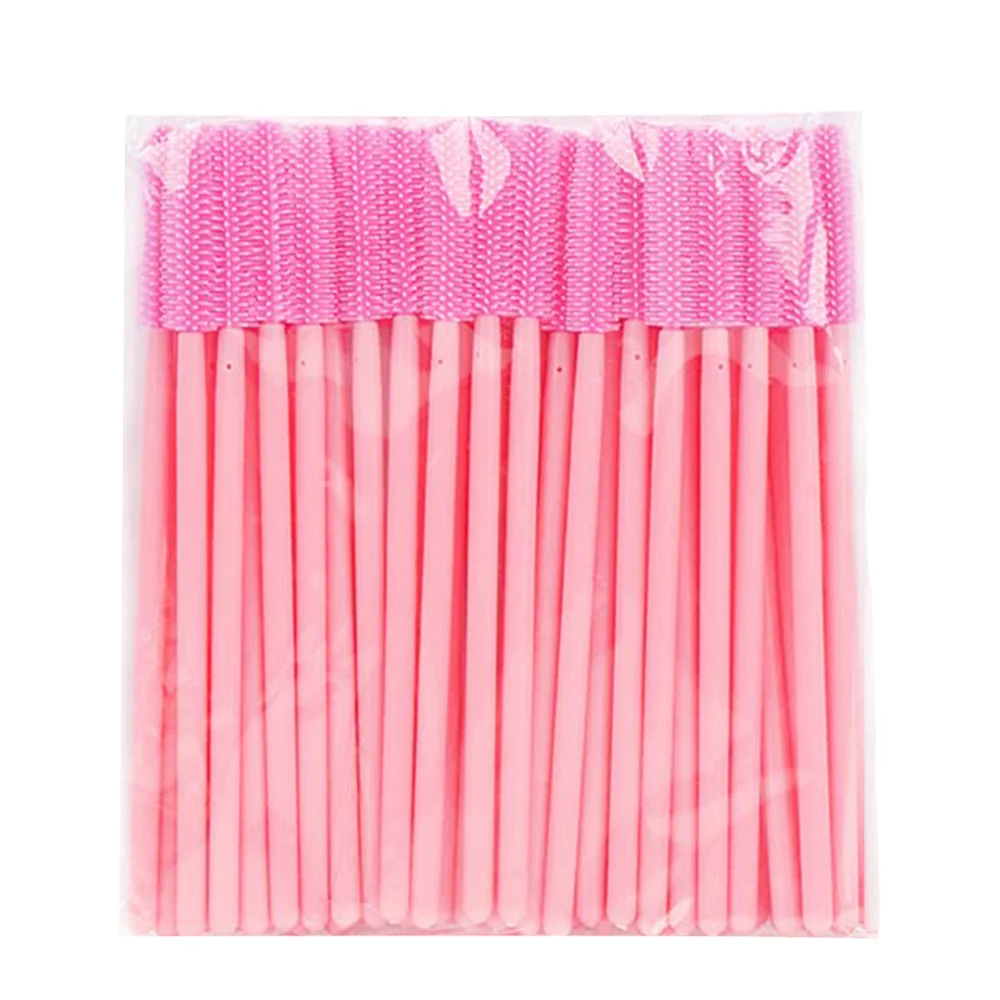 50/100pcs Eyelash Brush Disposable Silicone Eyelashes Brushes Mascara Wands Applicators For Woman Lash Eyebrows Makeup Tool