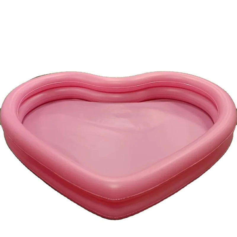 

Adults Children Portable Pink PVC Inflatable Swimming Pool Family Spa Swimming Pool