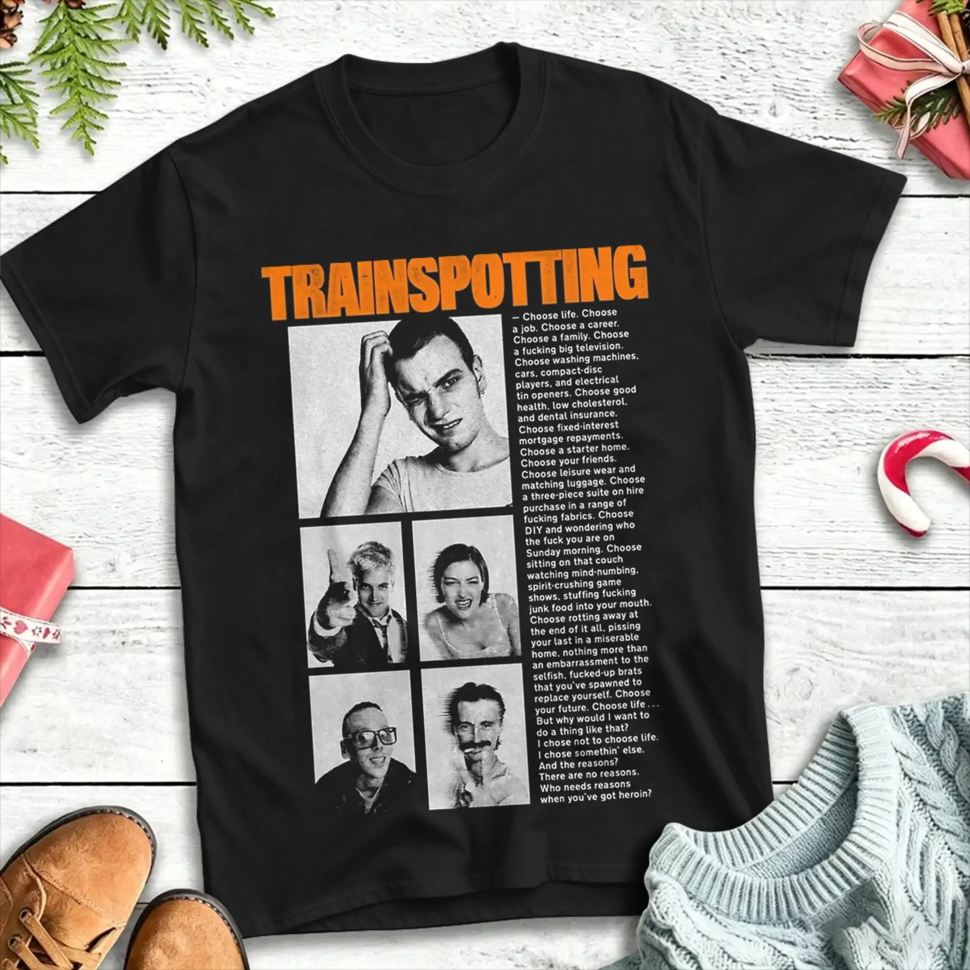 Trainspotting Choose Life T Shirt Summer  Vintage T Shirts 100 Cotton Harajuku Tee Shirt For Men Print Tees