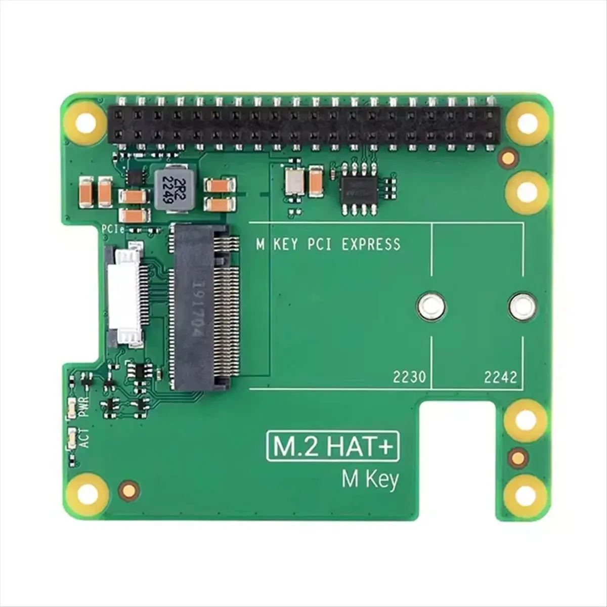 A64I For M.2 HAT+ Expansion Board Support Single Channel PCle2.0 Interface for 2230 2242 NVMe M.2 SSD