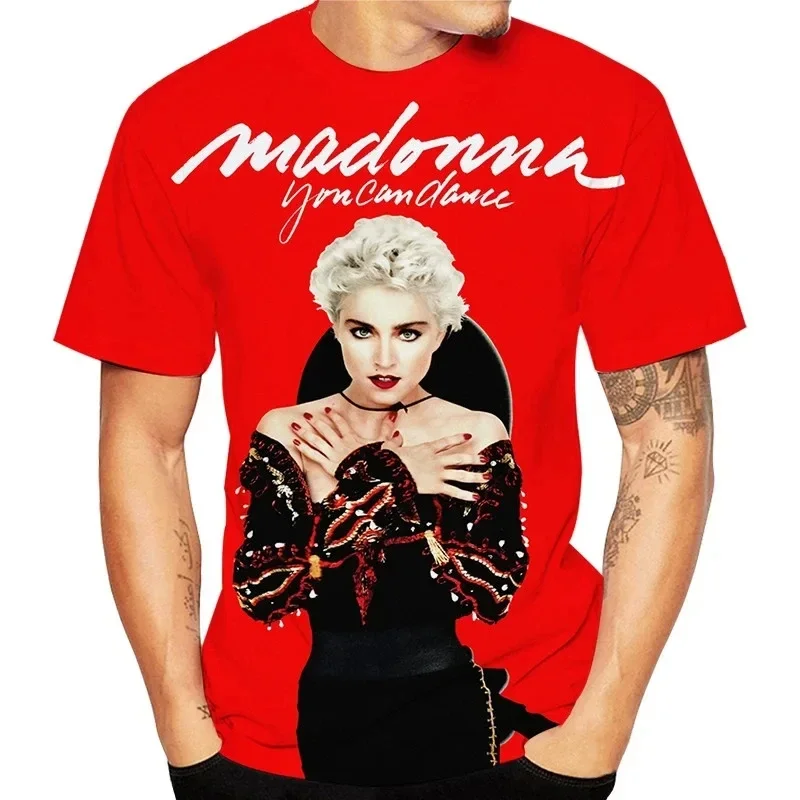 Summer New Madonna Print T-Shirt 3D Sexy Girl Pattern Men/Women Short Sleeve Tee Shirt Fashion Personality Streetwear Loose Tops