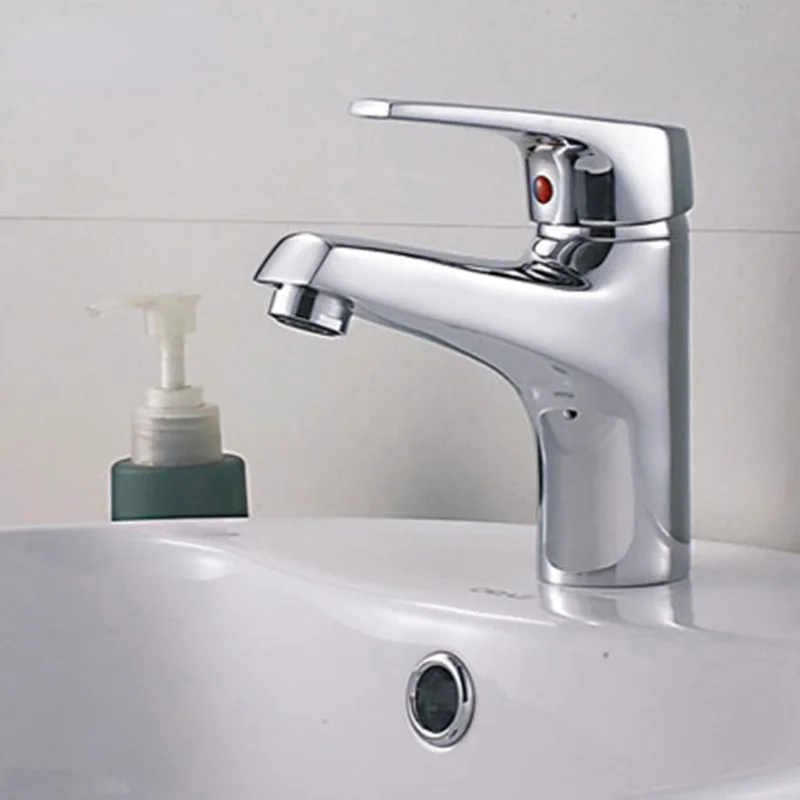 

Basin Faucets Single Hole Hot and Cold Basin Faucet Bathroom Counter Basin Washbasin Bathroom Faucets Bathroom Accessories