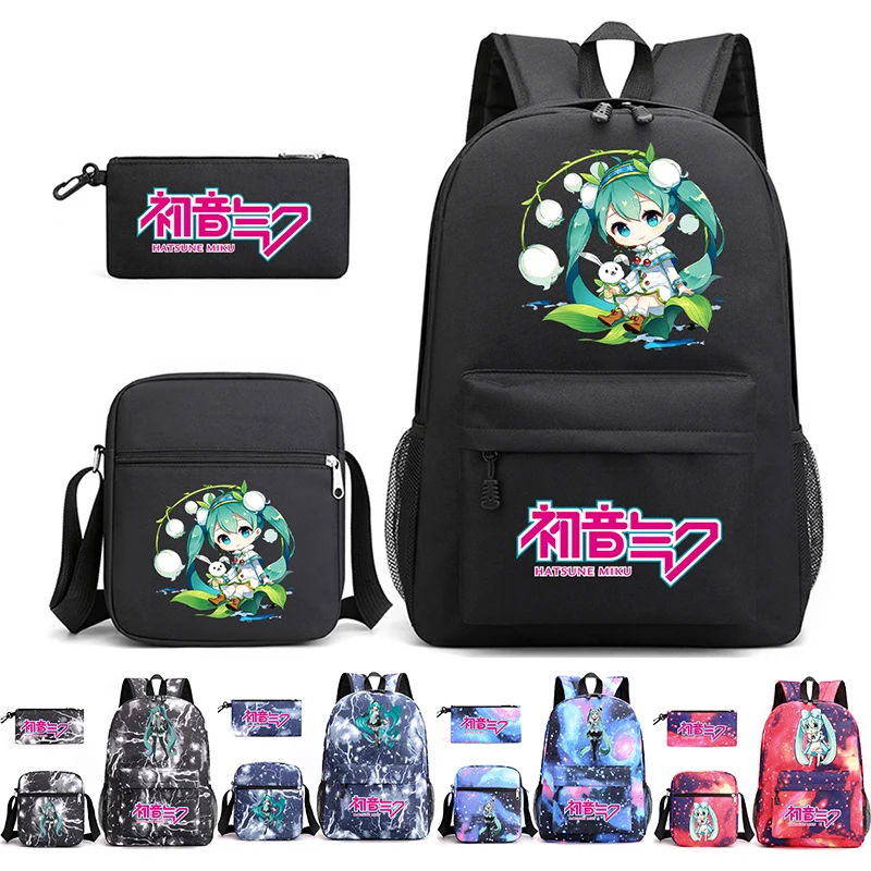 3pcs-set-anime-hatsune-miku-printed-backpack-with-shoulder-bag-pencil-case-for-teenager-student-boy-girl-waterproof-schoolbag