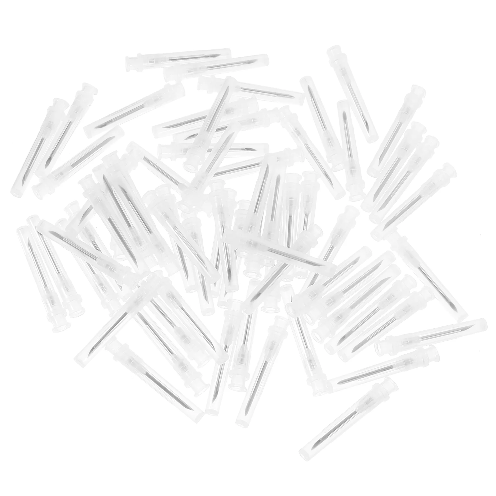 100pcs Syringe Tip Dispensing Needle Plastic Accessories Disposable Laboratory Liquid Dispenser Refill