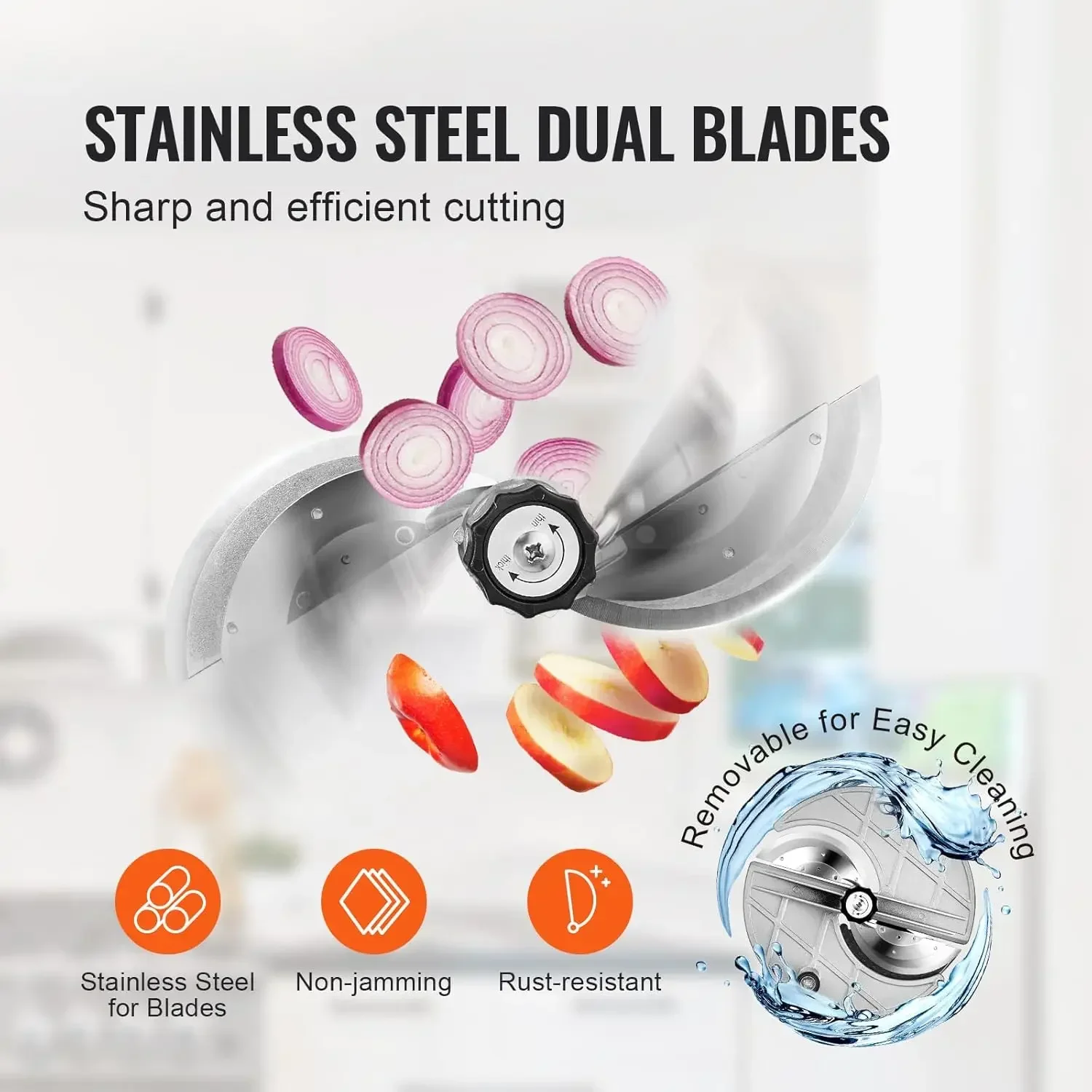 

[Discounted Price, Hot Sale!]Electric Vegetable Slicer, 0-0.5"/0-12mm Thickness Adjustable Commercial Slicer Machine, Convertibl