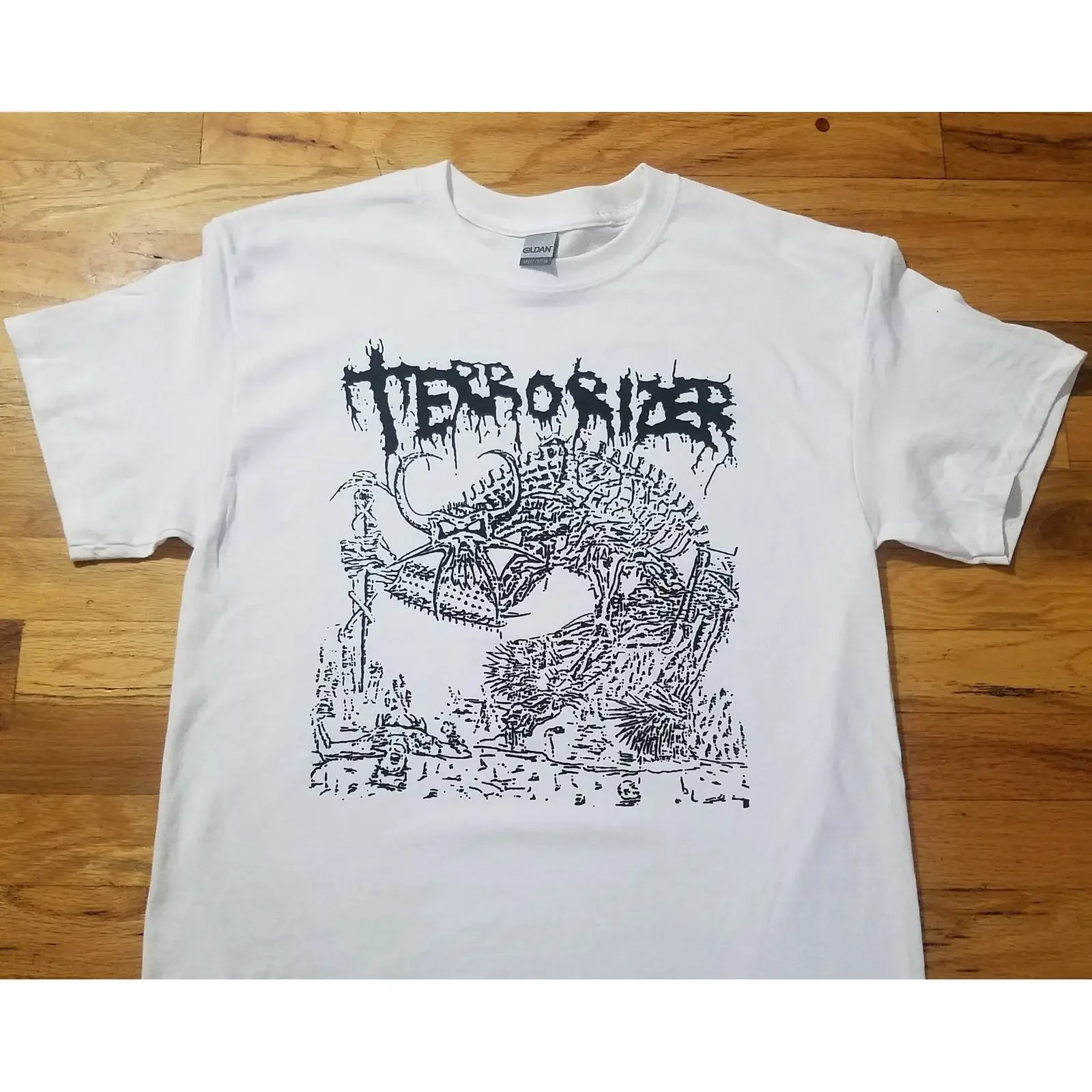 Terrorizer '87 Demo T Shirt vintage Washed homme Versatile Stylish Unisex Soft graphic Slightly designer clothes