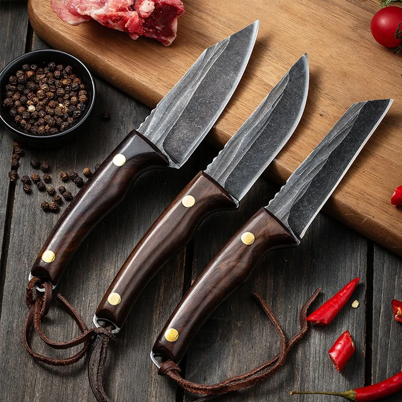Schmieden Ausbein messer 5 cr15 Küchenmesser handgemachtes Fleisch beil Koch Metzger Messer Holzgriff Fisch Obst Kochute nsilien