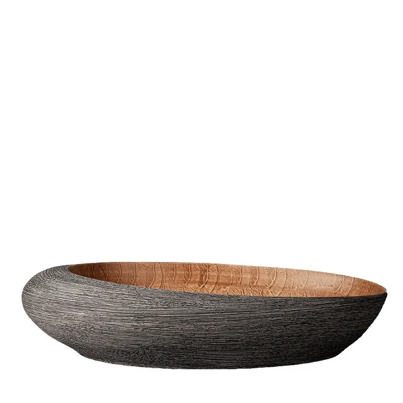 

Ceramic table basin Oval retro wash Household table wash basin Bathroom European basin