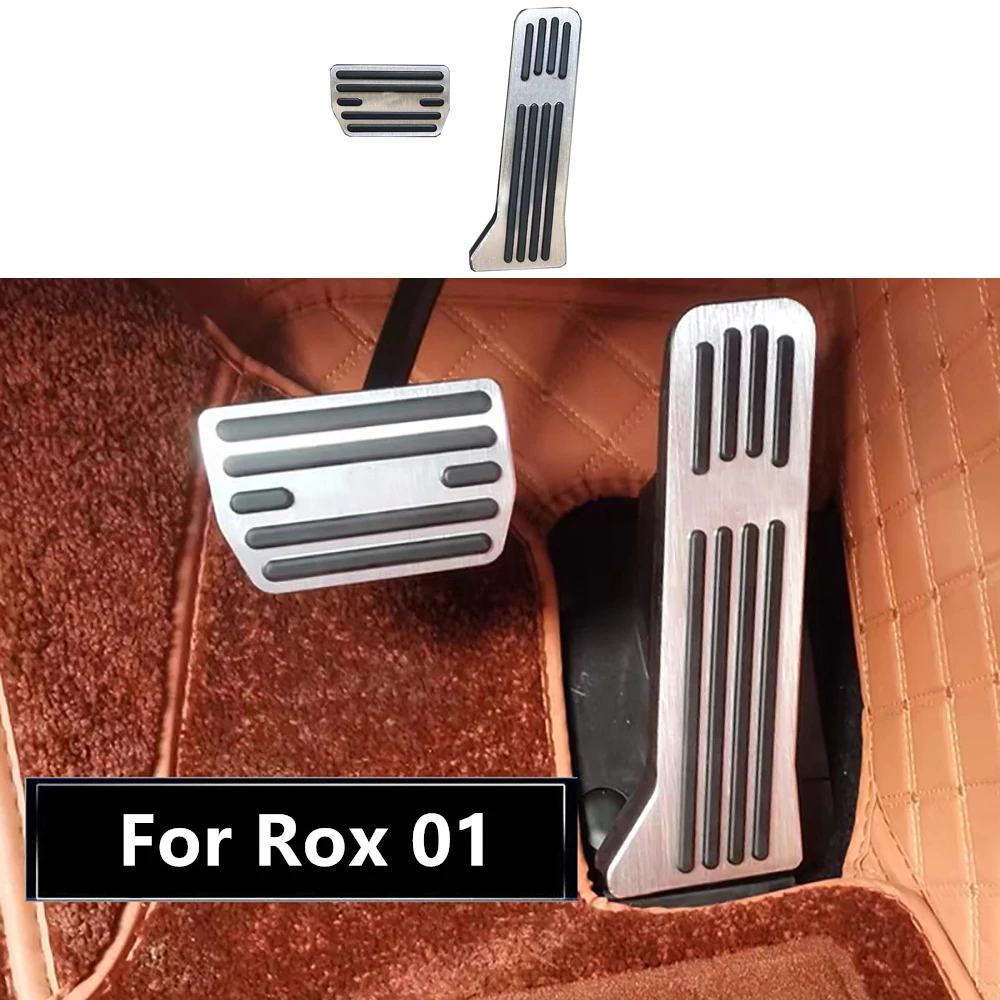 

Педаль акселератора, модификация интерьера, противоскользящий сплав, неперфорированная педаль, подходит для BAIC JISHI Polestone 01 Rox 01