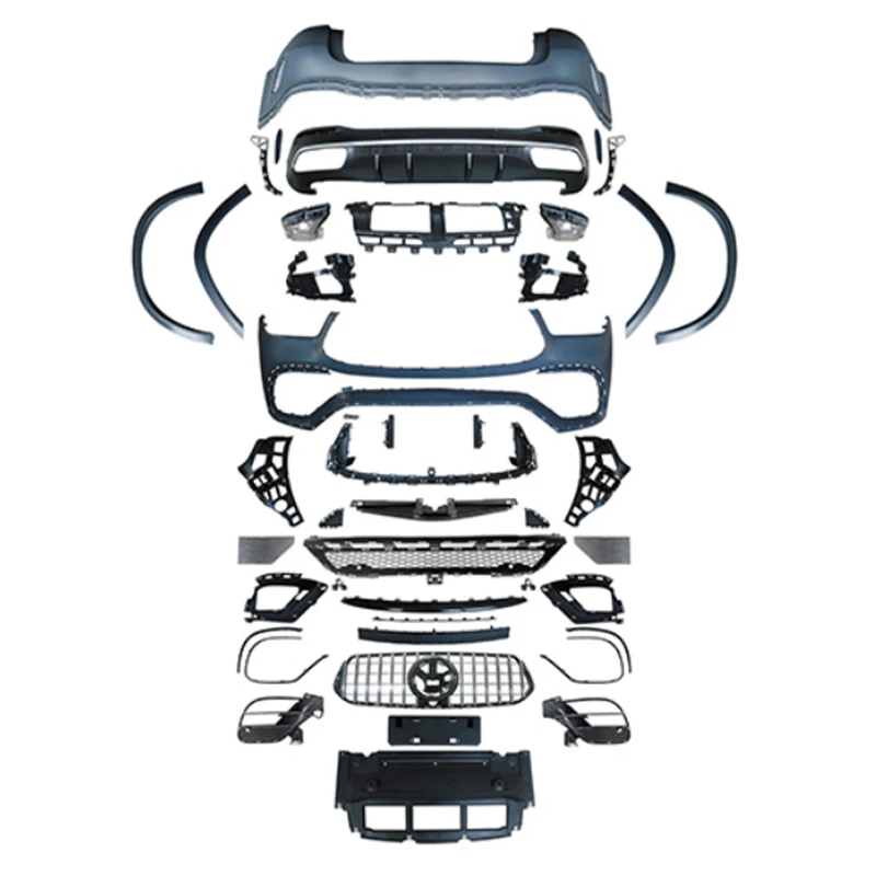 

Комплект для тюнинга автомобиля AMG G63: передний/задний бампер с противотуманными фарами, крепление на болтах, для GLE-класса 2016 года