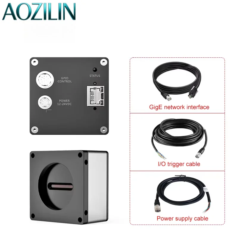AOZILIN 28KHz 4K Color CMOS Global Shutter Line Scan GigE Industrial Camera For Machine Vision Inspection