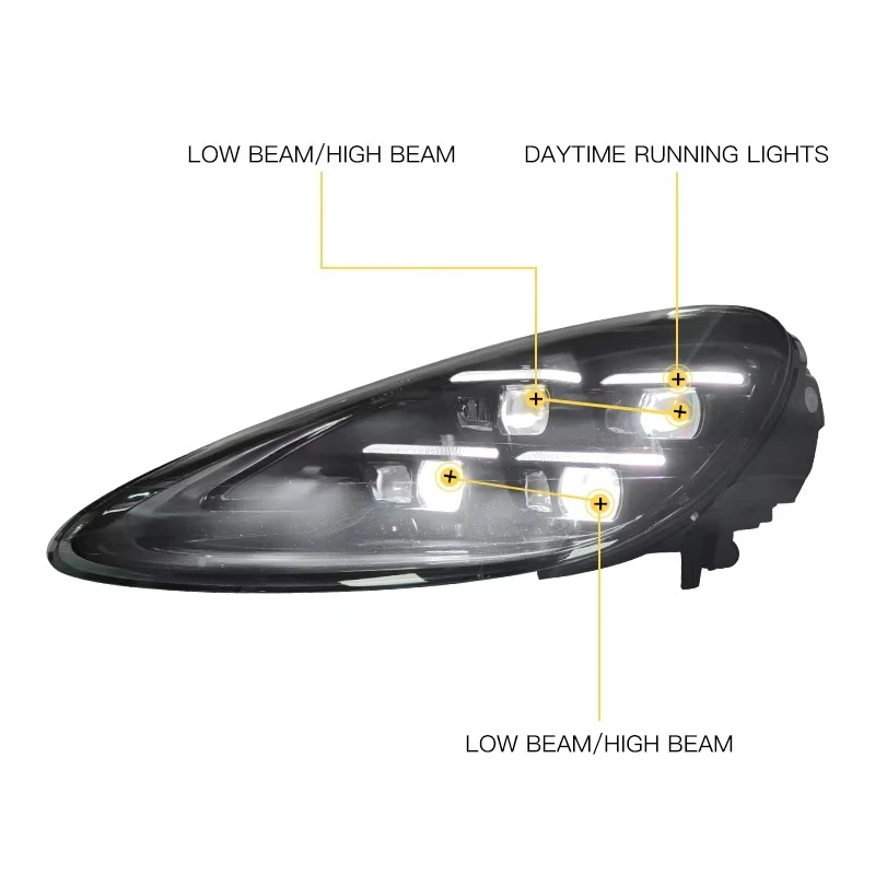 New Arrival 2011 2012 2013 2014 958.1 958 Head Lights Lamps Lens Upgrade 2025 Matrix LED Headlight for Cayenne
