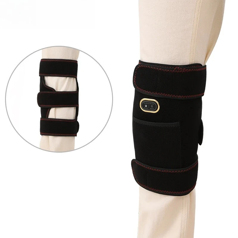 Electric Massage Heated Knee Brace Leg Vibration Massagers Relieve Knee Pain Recovery From Sports Strains Knee Warming Supports