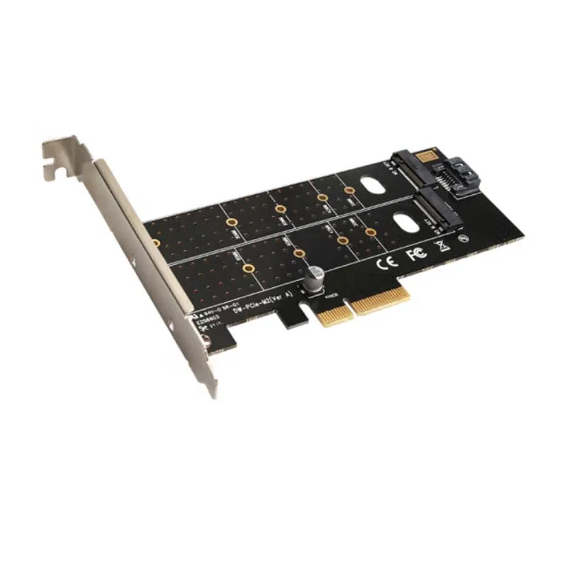 M مفتاح B مفتاح بطاقة واجهة مزدوجة بطاقة التوسع موسع PCIe محول PCIE الناهض بطاقة محول PCI-E Sata محول لعبة بطاقة PCIE