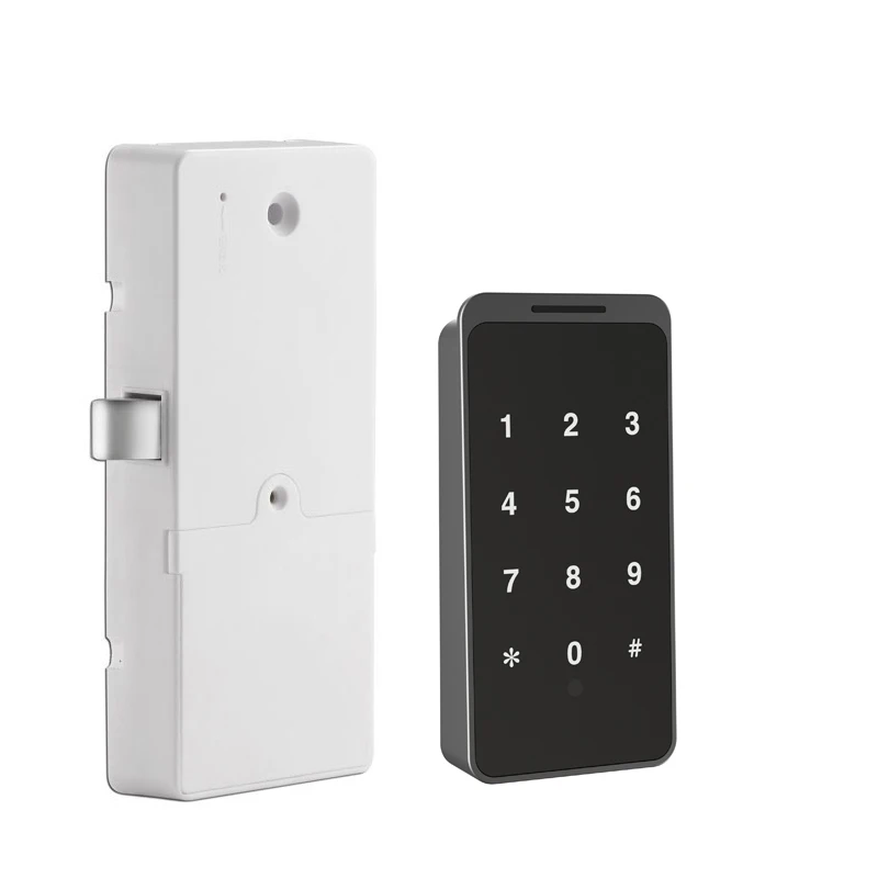 Plastic Material Electronic Smart Cabinet Lock, Digital Locker Lock Support Password Unlock Private/ Public Working Mode