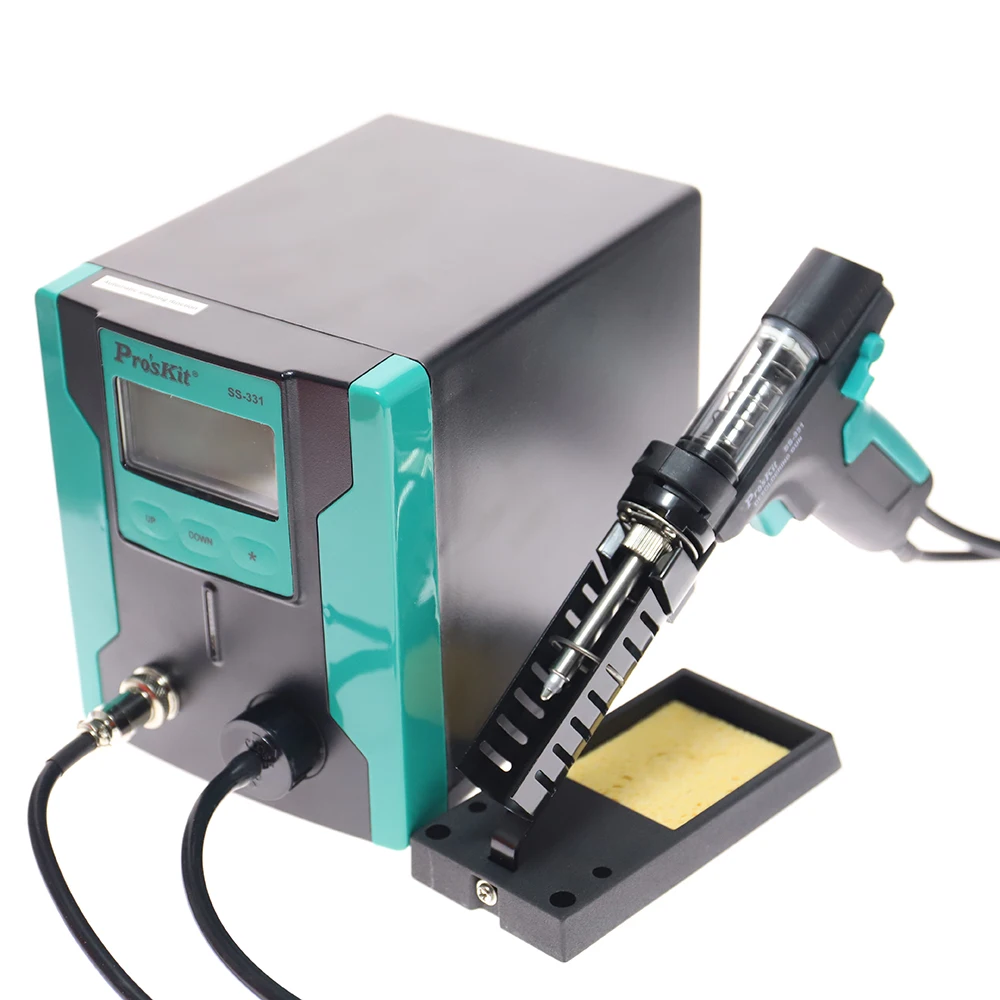 SS-331 LCD Digital Electric Desoldering Station Tin Gun Electric Absorb Sucker Gun Vacuum Soldering Station Suction Pump Welding